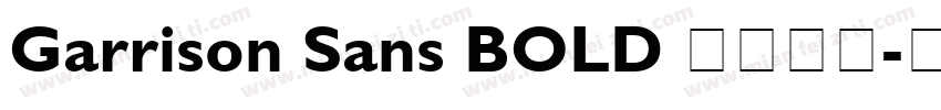 Garrison Sans BOLD 语言英文字体转换